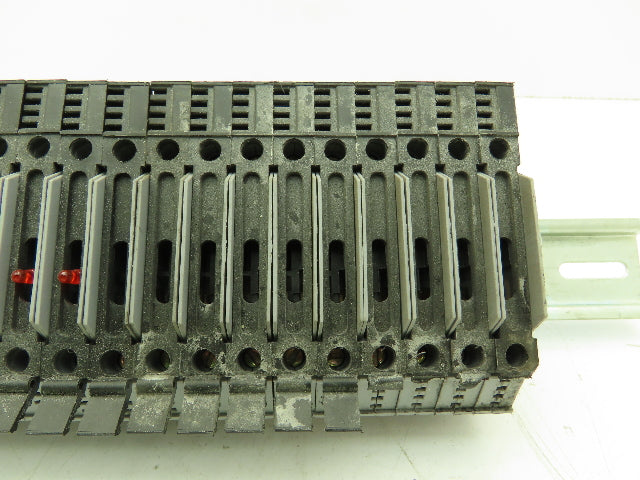 Morsettitalia Euro S10-5 Fuse Holder Din Rail Mount 11 Red Indicator Lot of 21