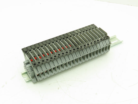 Morsettitalia Euro S10-5 Fuse Holder Din Rail Mount 11 Red Indicator Lot of 21