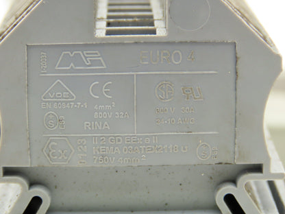 Bussmann CHM 1 Pole Fuse Holders 30 Amp 600V Lot of 9 Euro 4 Terminals Lot of 32