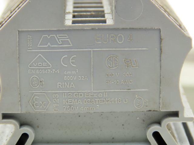 Bussmann CHM 1 Pole Fuse Holders 30 Amp 600V Lot of 9 Euro 4 Terminals Lot of 32