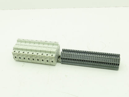 Bussmann CHM 1 Pole Fuse Holders 30 Amp 600V Lot of 9 Euro 4 Terminals Lot of 32