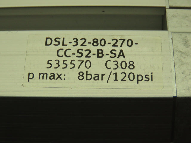 Festo DSL-32-80-270-CC-S2-B-SA Linear Drive 270° Swivel Air Cylinder 80mm Stroke