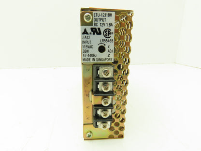 MATSUSHITA ETU-12J18H Adjustable Power Supply, 12V, 1.8A, Input: AC 115V