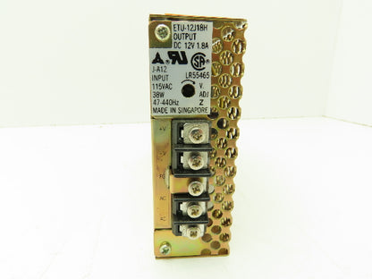 MATSUSHITA ETU-12J18H Adjustable Power Supply, 12V, 1.8A, Input: AC 115V