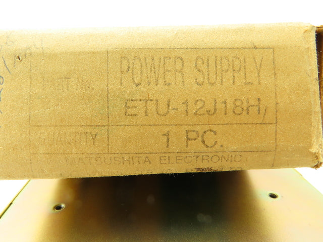 MATSUSHITA ETU-12J18H Adjustable Power Supply, 12V, 1.8A, Input: AC 115V