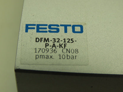 Festo DFM32125PAKF Guided Drive Air Cylinder Pneumatic Actuator 125mm Stroke