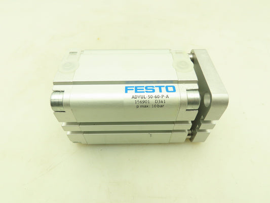Festo ADVUL-50-60-P-A Compact Pneumatic Air Cylinder 50x 60mm Stroke  145 PSI