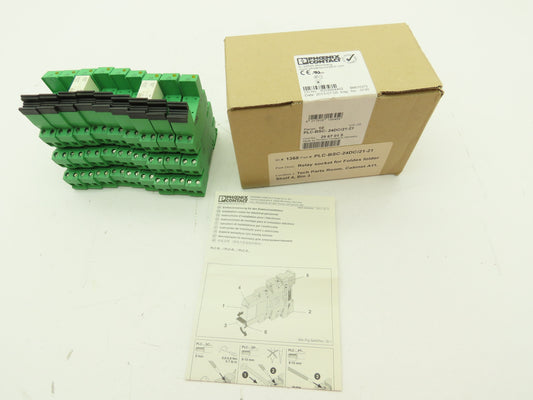 Phoenix Contact PLC-BSC-24DC/21-21 Relay Terminal Block Module 24VDC LOT OF 9