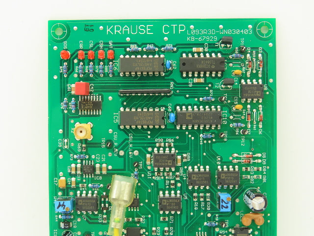 Krause L093R3D-WN030403 CTP Analog SOS CSU Control Panel Circuit Board
