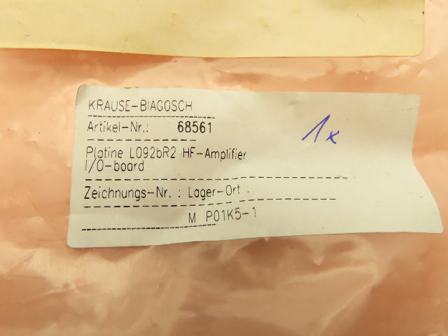 Krause L092B-R2 HH141205 CTP HF Amp I/O Board Circuit Card KB-67928