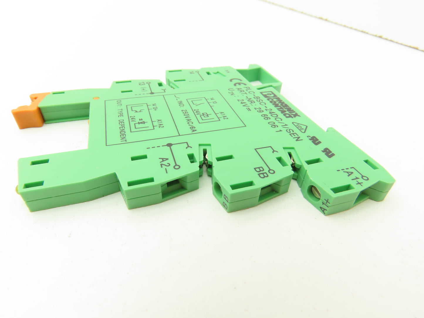 Phoenix Contact PLC-BSC-24DC/1/SEN  Relay Terminal Block Module 24VDC LOT OF 6