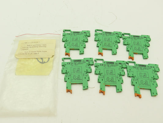 Phoenix Contact PLC-BSC-24DC/1/SEN  Relay Terminal Block Module 24VDC LOT OF 6