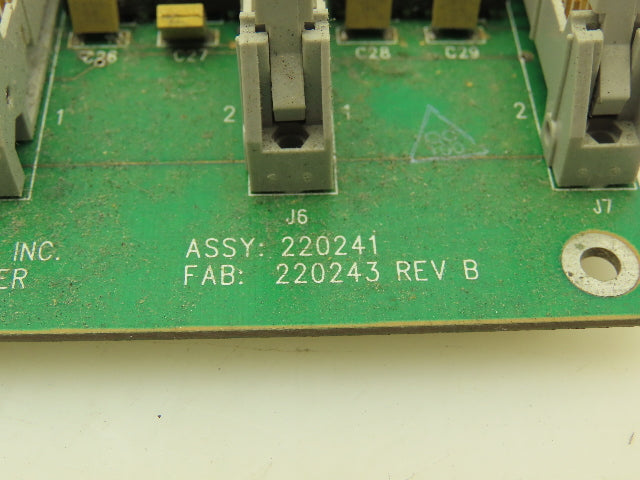 TKS 220243 220241 SPI Master Rev B Control Circuit Board Power Supply