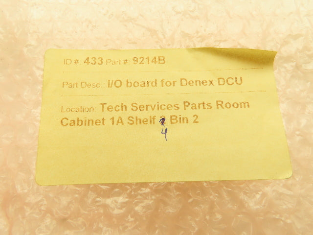 Denex 9214 I/O Circuit Board DCU