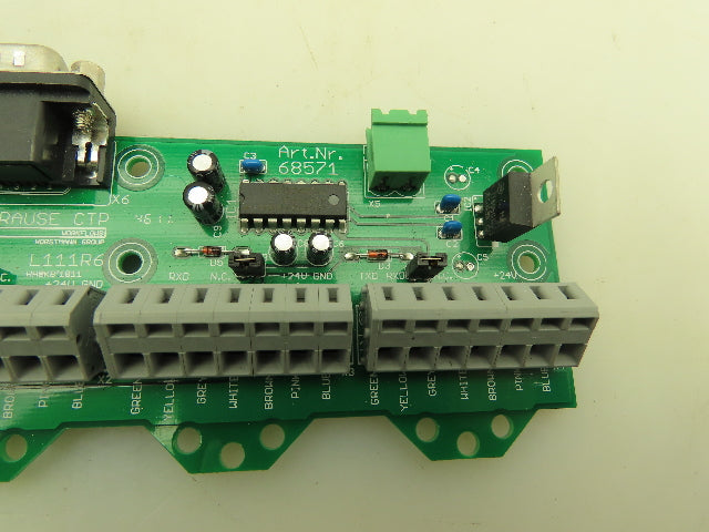 Krause 68571 L111R6 CTP Adaptor Control Card Board PLC Printer Workflows