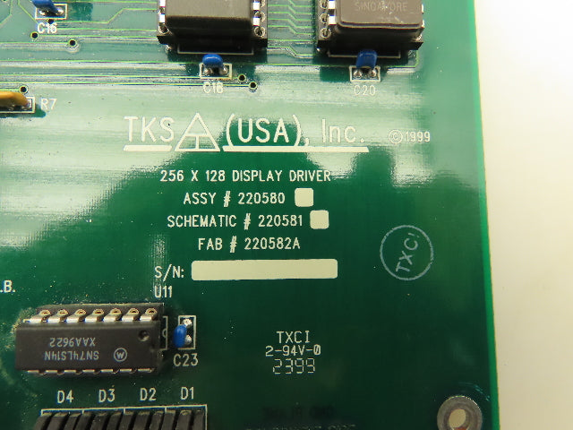 TKS 220580 220581 220582A 256 X 128 Display Driver Circuit Board
