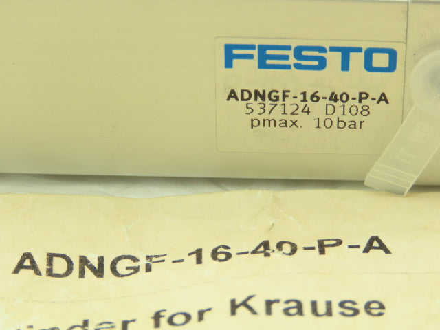 Festo ADNGF-16-40-P-A Compact Pneumatic Air Cylinder 16x 40mm Stroke 145 PSI