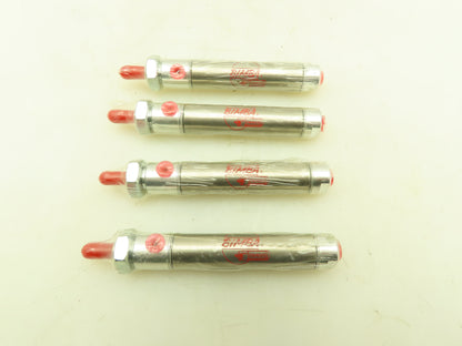 Bimba NR-021.5-DG Pneumatic Air Cylinder Double Action Square Rod Lot of 4