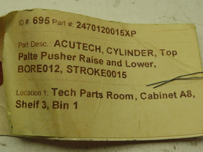 Metal Work 2470120015XP Pneumatic Air Cylinder 12MM Bore 15MM Bore Guide