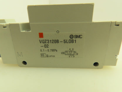 SMC VQZ3120B-5LOB1-02 Pneumatic Air Solenoid Valve Spring Return 24VDC