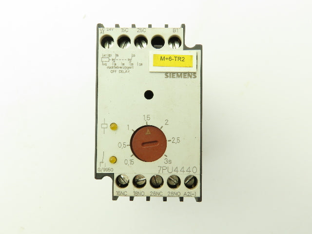 Siemens 7PU4440-8RB30 Time Delay 3 Sec Relay 24V