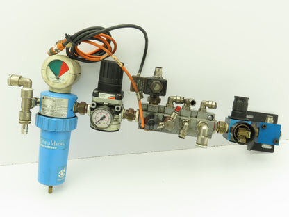 Donaldson Ultra-Filter Multi Air Line Manifold Regulator 24V Solenoid Valve Assy