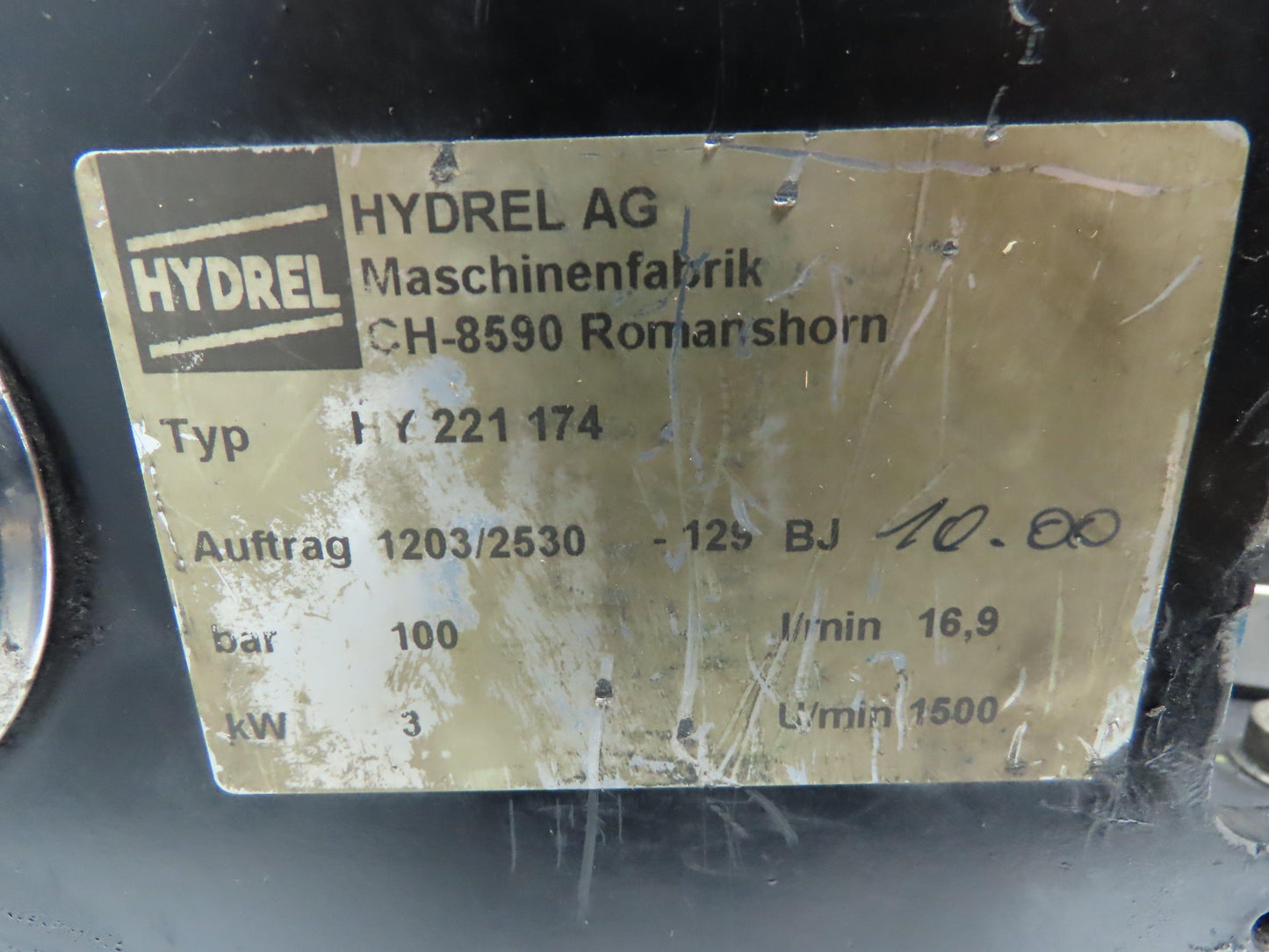 Hydrel AG HY 221174  Hydraulic Power Unit 3KW 480V 3PH 1450 PSI  ViVolo Pump