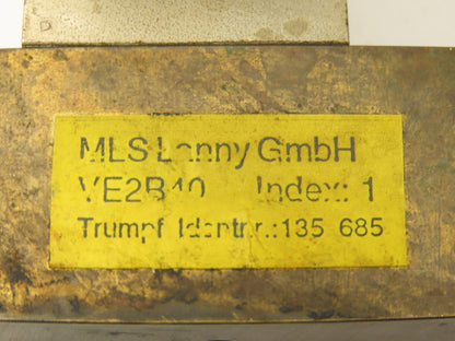 MLS Lanny GmbH VE2B10 Solenoid Valve Block 24VDC  Trumpf 135 685