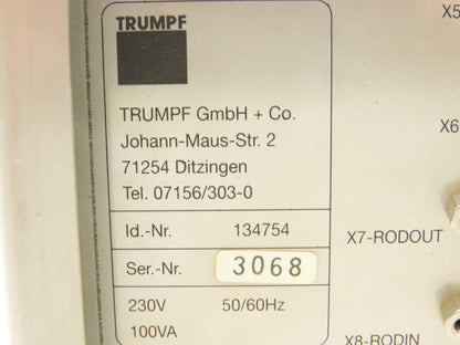 Trumpf 134754  CNC Laser PC Computer Controller Drive Unit 230V 100VA