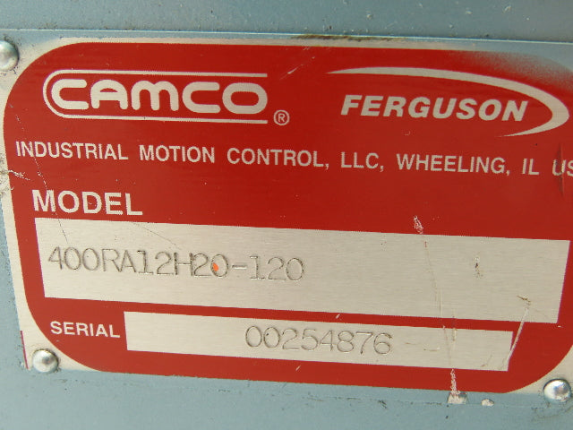 Camco 400RA12H20-120 Rotary Index Drive Gear Reducer 1" Output 12-Stop 120°
