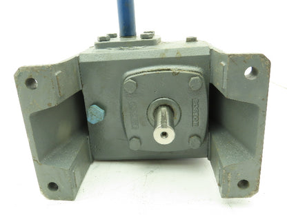 Boston 715-20-H Speed Reducer Worm Gearbox 20:1 Ratio 0.56HP 3/4" Vertical Shaft
