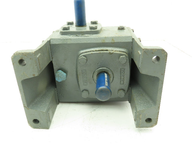 Boston 715-20-H Speed Reducer Worm Gearbox 20:1 Ratio 0.56HP 3/4" Vertical Shaft