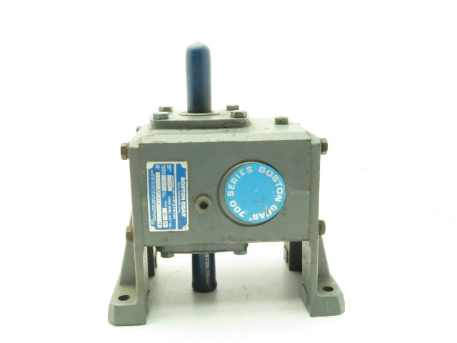 Boston 715-20-H Speed Reducer Worm Gearbox 20:1 Ratio 0.56HP 3/4" Vertical Shaft