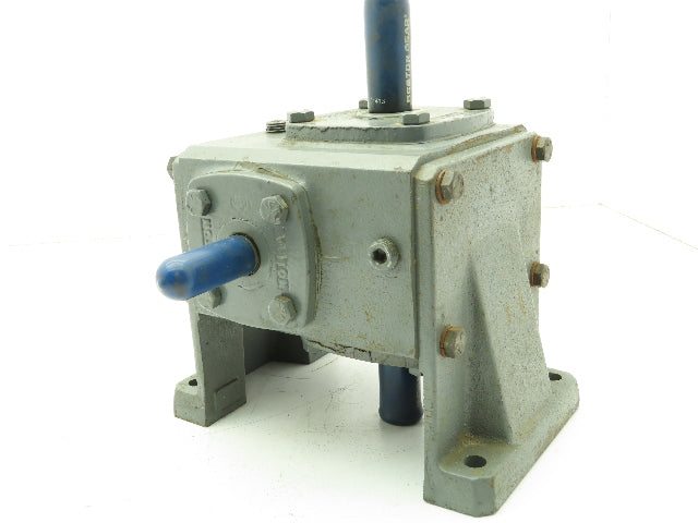 Boston 715-20-H Speed Reducer Worm Gearbox 20:1 Ratio 0.56HP 3/4" Vertical Shaft
