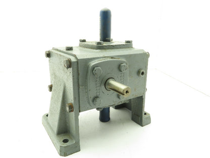 Boston 715-20-H Speed Reducer Worm Gearbox 20:1 Ratio 0.56HP 3/4" Vertical Shaft