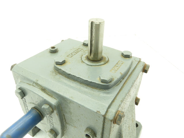 Boston 715-20-H Speed Reducer Worm Gearbox 20:1 Ratio 0.56HP 3/4" Vertical Shaft