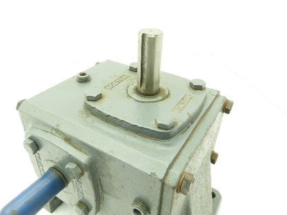 Boston 715-20-H Speed Reducer Worm Gearbox 20:1 Ratio 0.56HP 3/4" Vertical Shaft
