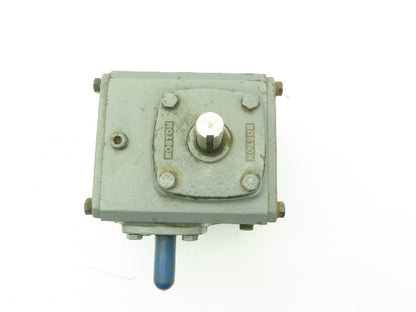 Boston 715-20-H Speed Reducer Worm Gearbox 20:1 Ratio 0.56HP 3/4" Vertical Shaft