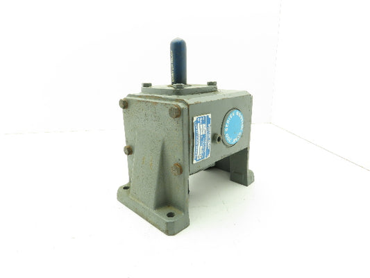 Boston 715-20-H Speed Reducer Worm Gearbox 20:1 Ratio 0.56HP 3/4" Vertical Shaft