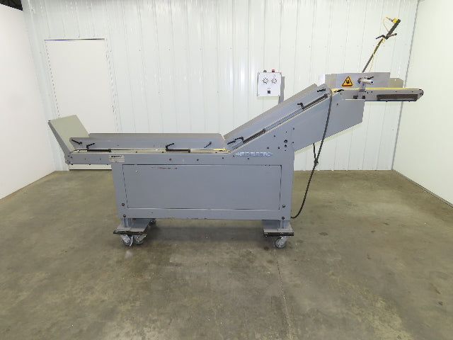 Heidelberg NP 226 Incline Belt Conveyor 9"Belt 34"Load 54"Disp. Variable Speed