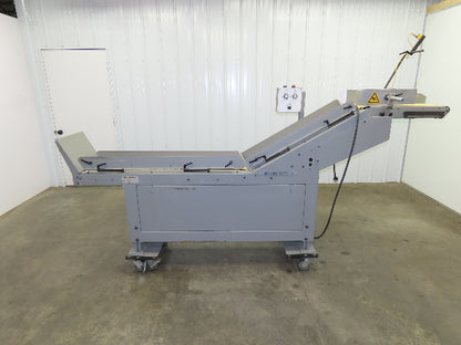 Heidelberg NP 226 Incline Belt Conveyor 9"Belt 34"Load 54"Disp. Variable Speed