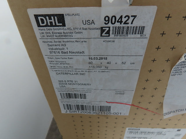 Siemens 1FT6134-6SC71-8DA0 Servo Motor Simotics Synchronous 2000 RPM 26.2KW 35HP