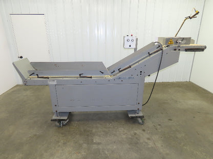Heidelberg NP 226 Incline Belt Conveyor 9"Belt 34"Load 54"Disp. Variable Speed