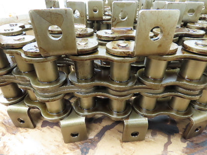 Tsubaki RS160  2-Strand Double Roller Chain 2" Pitch K-1 Attachment Riveted  22'