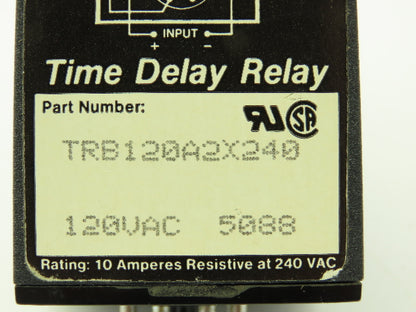 SSAC TRB120A2X240 TRB120A2X240 Time Delay Relay Range: 0.1-4 Min 120VAC 10A