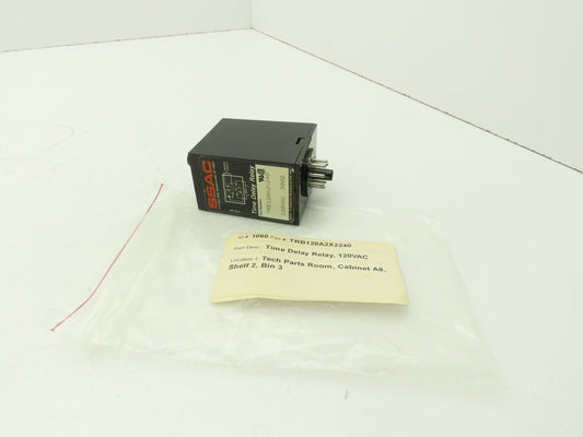 SSAC TRB120A2X240 TRB120A2X240 Time Delay Relay Range: 0.1-4 Min 120VAC 10A