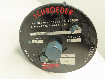 Schroeder JF202J3MPMS Series F Hydraulic Pressure Filter 2500psi 1.25"J3 Element