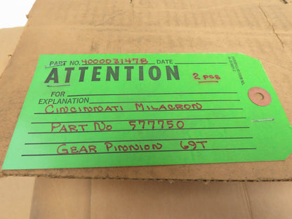 Cincinnati Milacron 577750 69T Gear Pinion Set 4000031478
