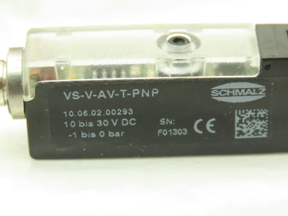 Schmalz VS-V-AV-T-PNP Vacuum Switch 1 To 0 BAR 30VDC