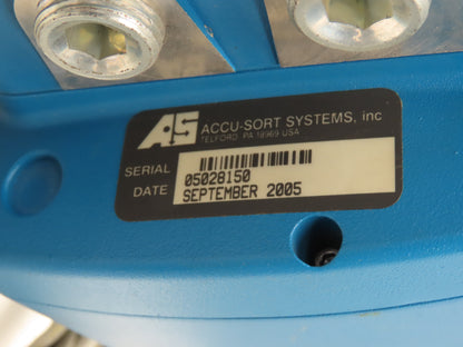 Accu-Sort AXIOM400 2L2M Custom Bar Code Scanner w/Base and Power Supply